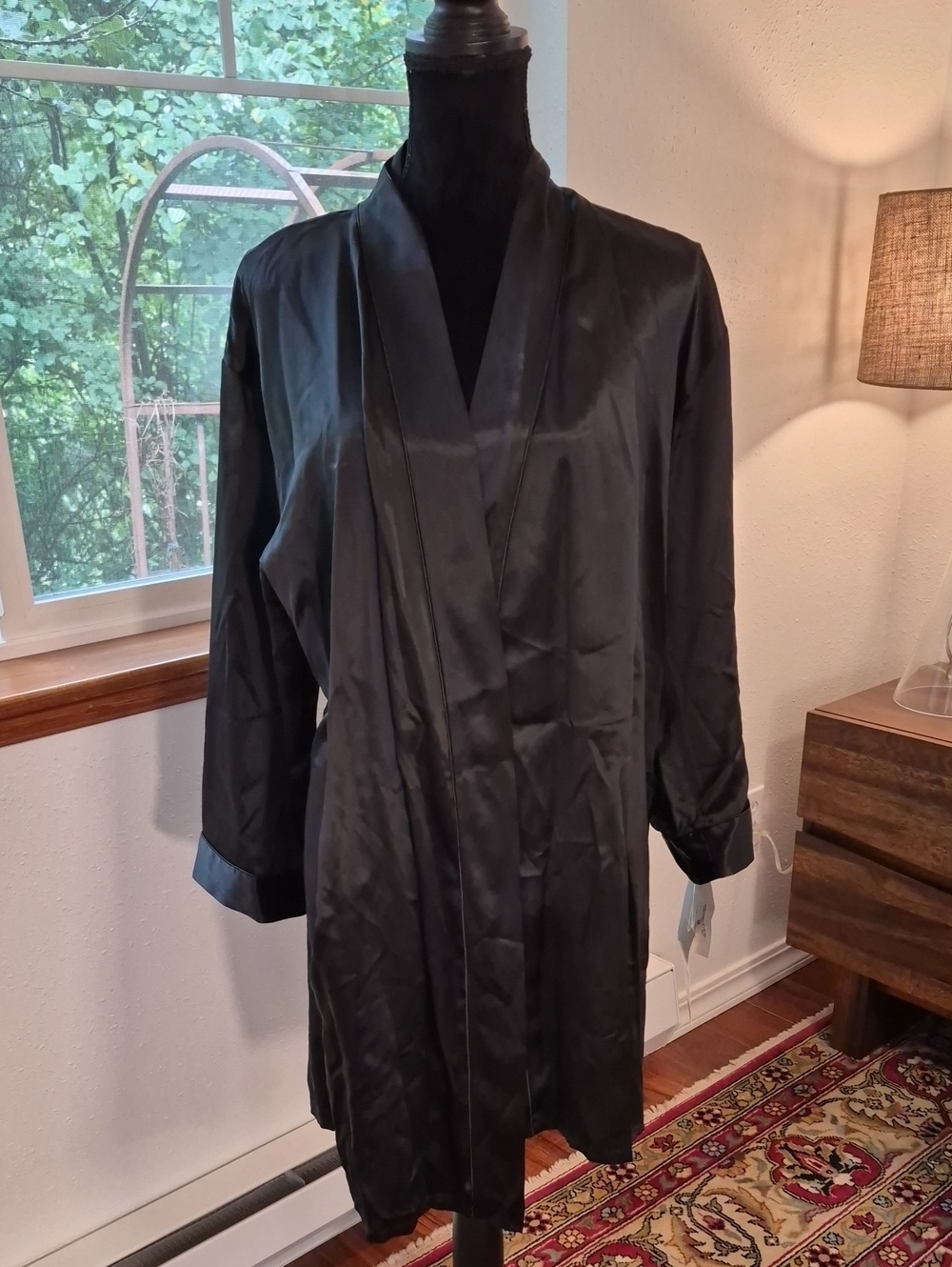 NORDSTROM 90s Silk Robe XS/S Missing Belt NWT